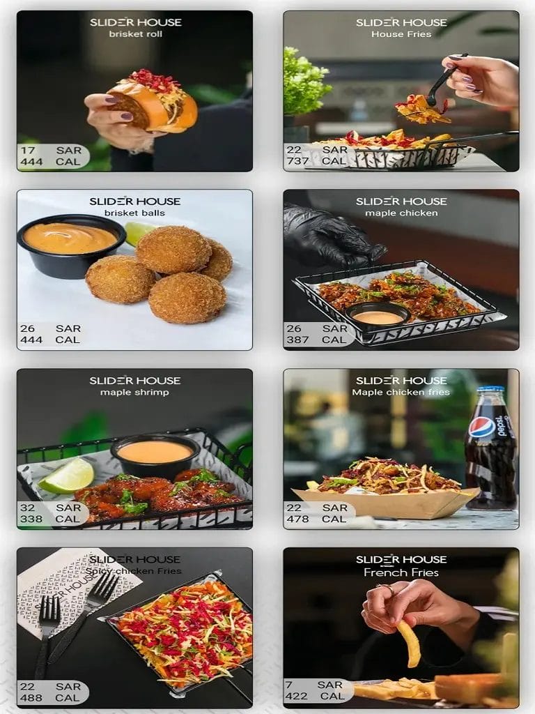 مطعم سلايدر هاوس - أسعار المنيو الجديد ورقم وعناوين الفروع سلايدر هاوس