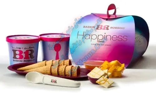 منيو باسكن روبنز 2025 الجديد والعروض الحصرية في السعودية آيس كريم بالكيلو - كيك آيس كريم